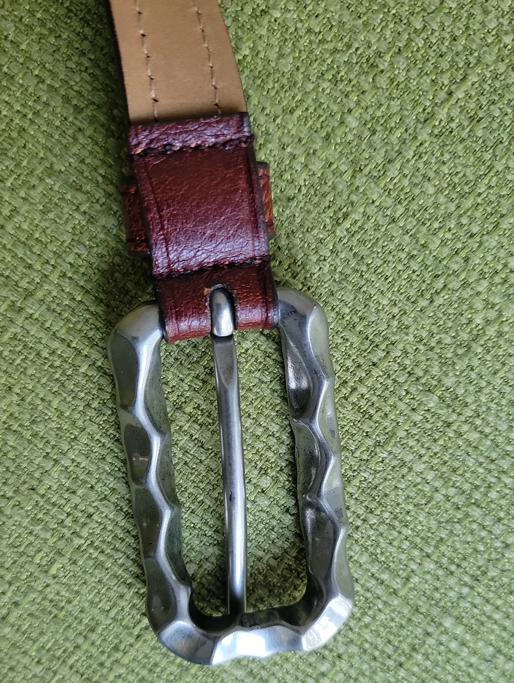 Prada Vintage Women's Leather Belts Silver Buckle